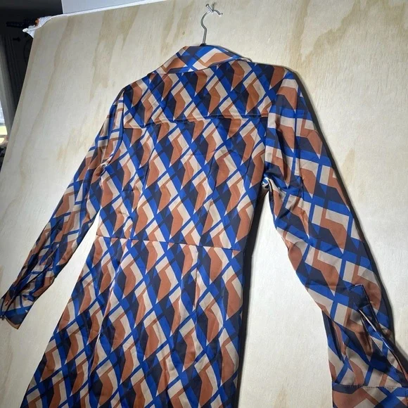 Banana Republic Long Sleeve Dress Satin Wrap Mini Dress Size 6 NWT - Picture 14 of 15